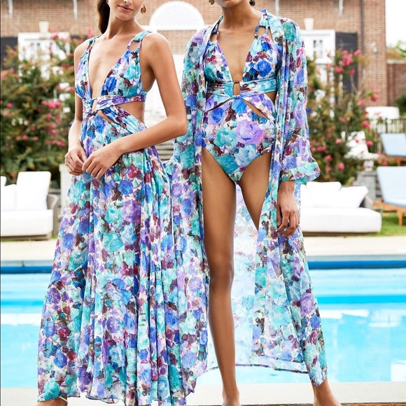 PatBO Blossom Cutout One-Piece Swimsuit - Picture 12 of 12